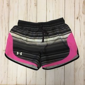 Girls Under Armour Athletic Shorts - Youth Large